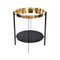 Brass and Black Marquina Marble Deck Table by Oxdenmarq 1