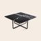 Schwarzer mittelgroßer Ninety Tisch aus Marquina Marmor & schwarzem Stahl von OxDenmarq 2