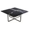 Black Marquina Marble and Black Steel Medium Ninety Table by OxDenmarq 1
