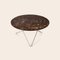 Brown Emperador Marble and Black Steel O Table by OxDenmarq, Image 2