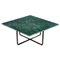 Table Medium Ninety en Marbre Vert Indio et Acier Noir par OxDenmarq 1
