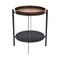 Walnut Wood and Black Marquina Marble Deck Table by Oxdenmarq 1