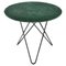 Green Indio Marble and Black Steel Dining Table by OxDenmarq 1