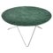 Green Indio Marble and Steel O Table by Oxdenmarq 1