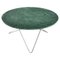 Grüner Indio O Table aus Marmor & Stahl von Oxdenmarq 1