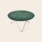 Green Indio Marble and Steel O Table by Oxdenmarq 2