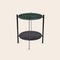 Green Indio and Black Marquina Marble Deck Table by OxDenmarq 2