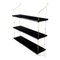 Black Marquina Marble and Brass Morse Shelf by OxDenmarq 1