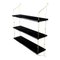 Black Marquina Marble and Brass Morse Shelf by OxDenmarq, Image 1