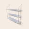 White Carrara Marble and Brass Morse Shelf by OxDenmarq 2