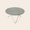 Grey Marble and Black Steel O Table by OxDenmarq 2