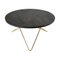 Black Slate and Brass O Table by OxDenmarq 1