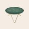 Green Indio Marble and Brass O Table by OxDenmarq, Image 2