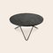 O Table aus schwarzem Schiefer & schwarzem Stahl von OxDenmarq 2
