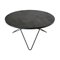O Table aus schwarzem Schiefer & schwarzem Stahl von OxDenmarq 1