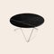 Tavolo O in marmo nero Marquina e acciaio di OxDenmarq, Immagine 2
