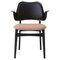 Gesture Chair Black Beech Fresh Peach Black Leather by Warm Nordic 1