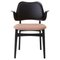 Gesture Chair Black Beech Fresh Peach Black Leather by Warm Nordic, Image 1