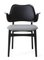 Gesture Chair in Black Beech with Minty Grey Black Leather by Warm Nordic 2