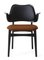 Gesture Stuhl aus schwarzer Buche mit schwarzem Leder von Warm Nordic 2