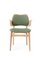 Gesture Chair Canvas White Oiled Oak Sage Green by Warm Nordic 2