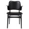 Gesture Chair aus Teak & Geölter Eiche mit schwarzem Leder von Warm Nordic 1