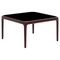 Xaloc Burgundy Coffee Table 50 with Glass Top by Mowee 1