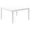 Xaloc White Coffee Table 50 with Glass Top by Mowee, Image 1
