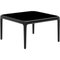 Xaloc Black Coffee Table 50 with Glass Top by Mowee 2