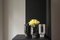Schwarzer Lyra Kerzenhalter aus Marmor von Dan Yeffet 4
