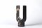 Schwarzer Lyra Kerzenhalter aus Marmor von Dan Yeffet 2