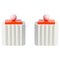 Large White Plizé Boxes by Made by Choice, Set of 2 1