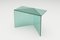 Green Clear Glass Poly Square Coffe Table by Sebastian Scherer 2