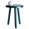 Alby Petrol Green Albi Small Table with Lamp by Mason Editions, Image 1
