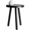 Alby Black Small Table with Lamp by Mason Editions 1