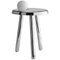 Alby Polished White Nickel Small Table with Lamp by Mason Editions 1