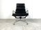 Ea222 Softpad Lounge Chair in Leather by Charles & Ray Eames for Vitra, 1990s 1