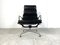 Fauteuil Ea222 Softpad en Cuir par Charles & Ray Eames pour Vitra, 1990s 1