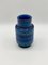 Blaue Rimini Vase von Aldo Londi für Bitossi, Italien, 1970er 5