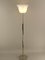 Large Art Deco Chrome Floor Lamp with Opal Glass Shade, Münich, 1920s 12