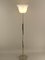 Large Art Deco Chrome Floor Lamp with Opal Glass Shade, Münich, 1920s, Image 12