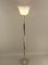 Large Art Deco Chrome Floor Lamp with Opal Glass Shade, Münich, 1920s 10