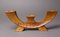 Small Anthroposophical Waldorf Candleholder in Carved Wood, 1940 1