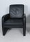 Vintage Black Leather Chair 1