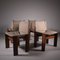Monk Chairs by Afra & Tobia Scarpa for Molteni, Set of 4, Image 9
