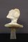 Bust of a Young Girl, 1900, Two-Tone Alabaster, Image 6