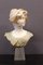 Bust of a Young Girl, 1900, Two-Tone Alabaster, Image 7