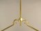 Art Deco Viennese Brass Hanging Lamp, 1920s 8