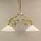 Art Deco Viennese Brass Hanging Lamp, 1920s 20