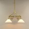 Art Deco Viennese Brass Hanging Lamp, 1920s 5